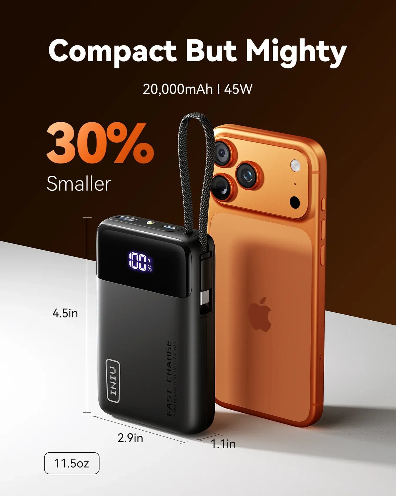 Power Bank INIU 20000mAh 45W — imagen 3
