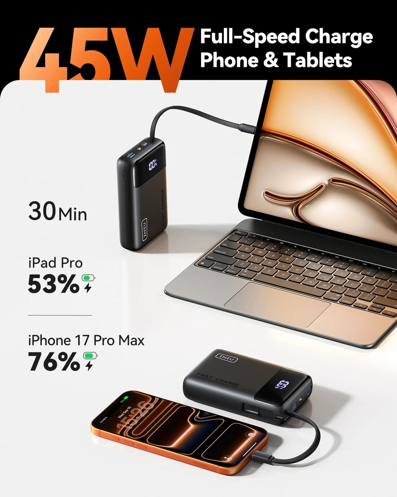Power Bank INIU 20000mAh 45W — imagen 2
